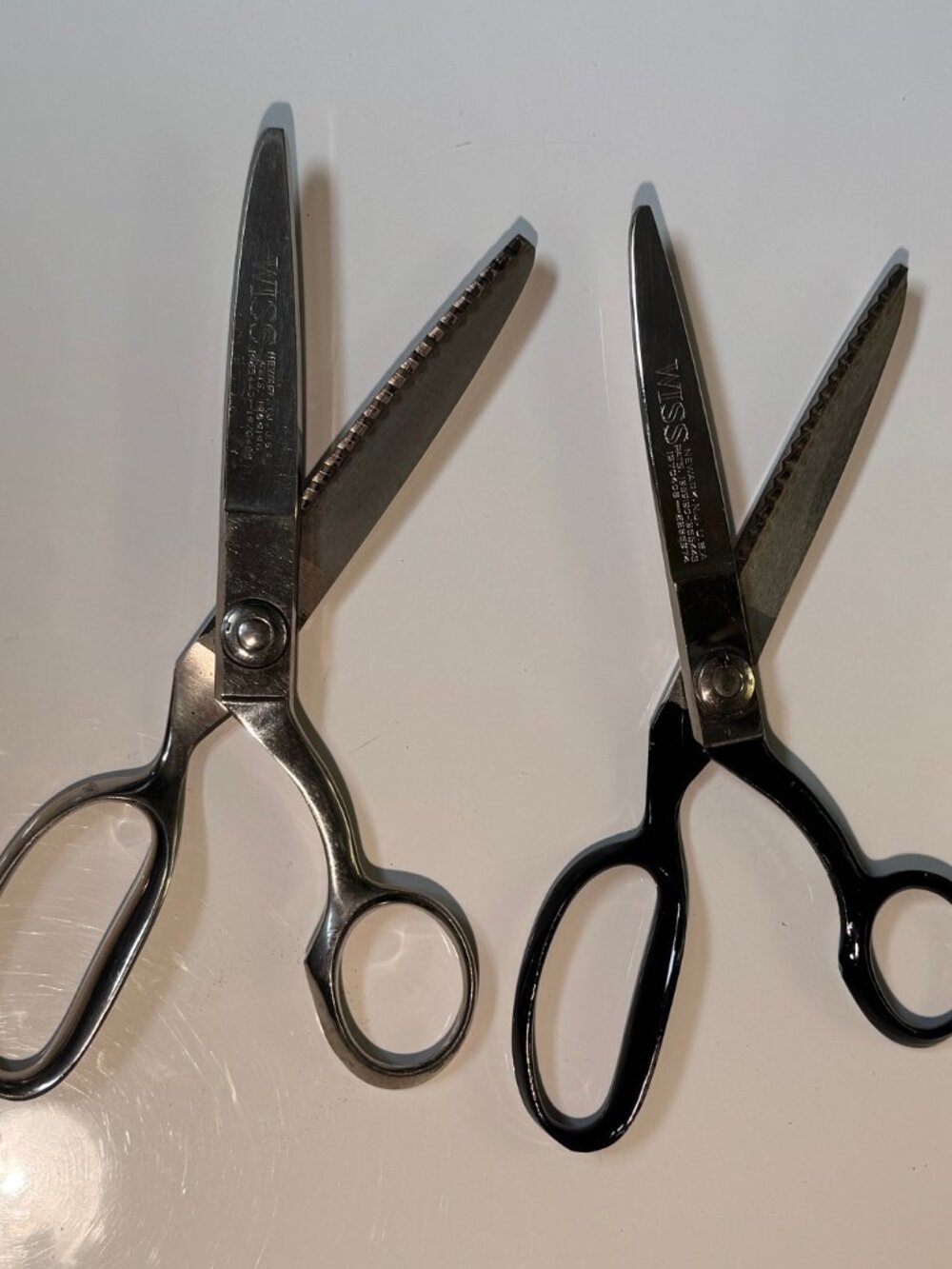 2 PAIR OF J. WISS VINTAGE PINKING SHEARS